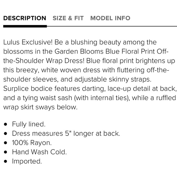 Garden Blooms Blue Floral Dress - Picture 6 of 8